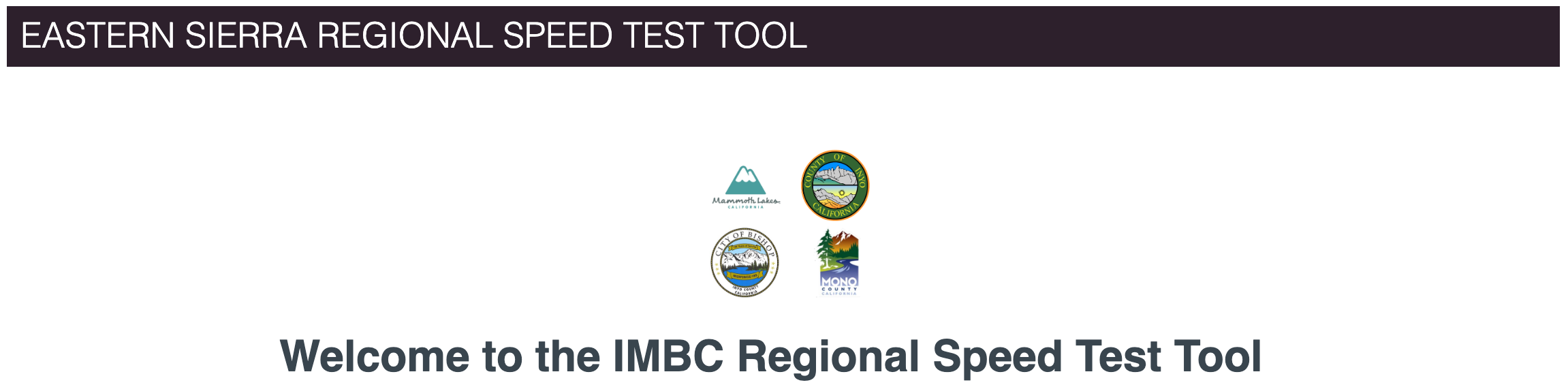 Hyperlinked image of the IMBC Speed Test tool